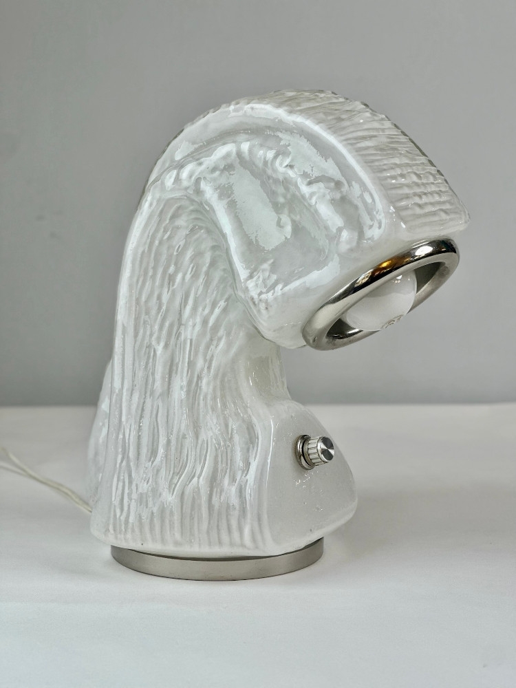 Late 20th Century Osso Bark Effect Glass Table Lamp by Carlo Nason for Mazzega